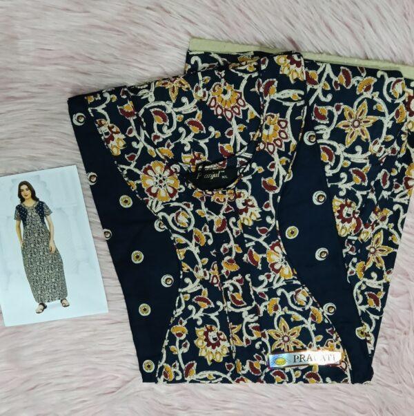 Dark blue with floral pattern nighty