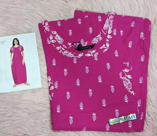 Pink with floral nighty