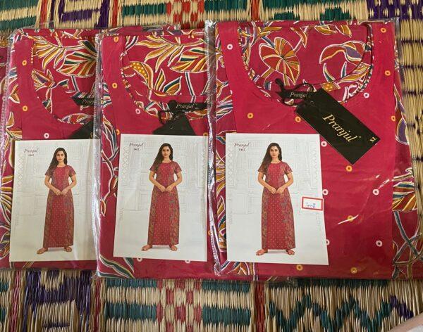 Pink with floral nighty