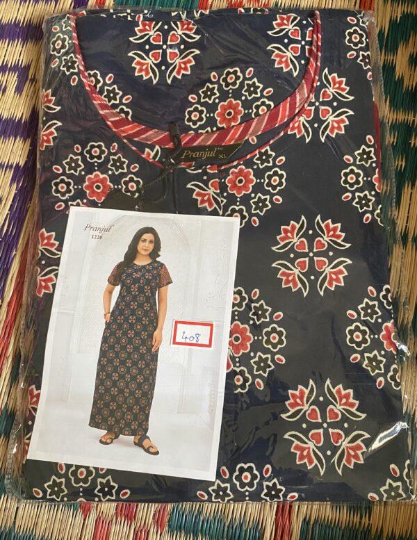 Dark blue with mandala design nighty