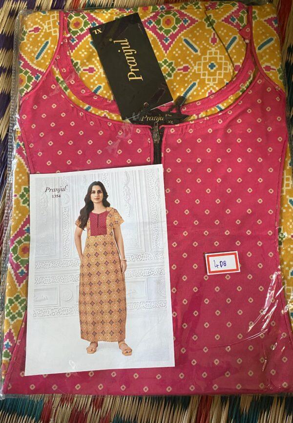 Yellow and pink nighty