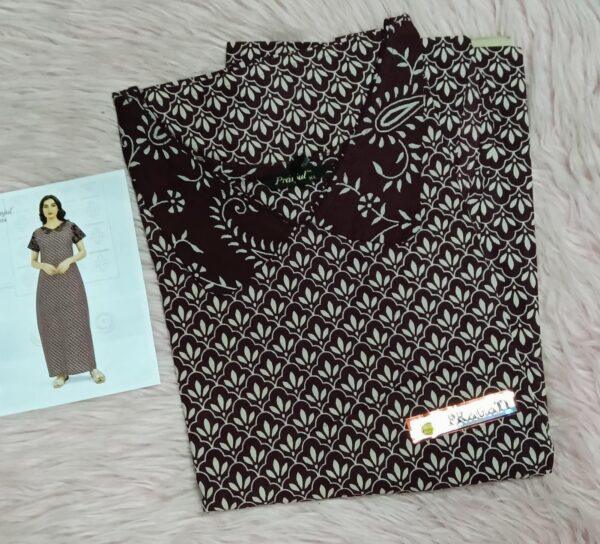 Black with flower designed nighty