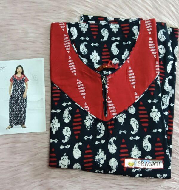 Dark blue with mandala design nighty