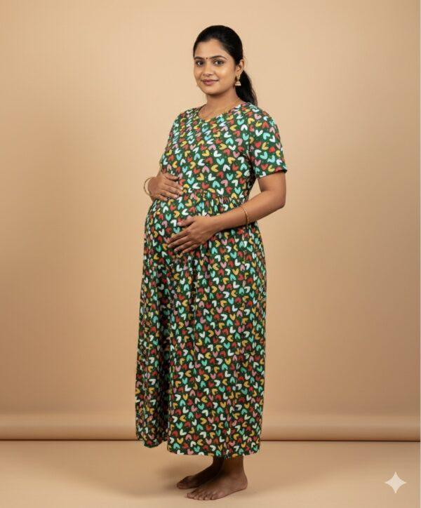 Green with heart calf length-47inches