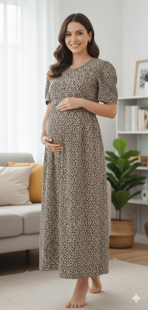 Sandle with leopard pattern  calf length-51inches