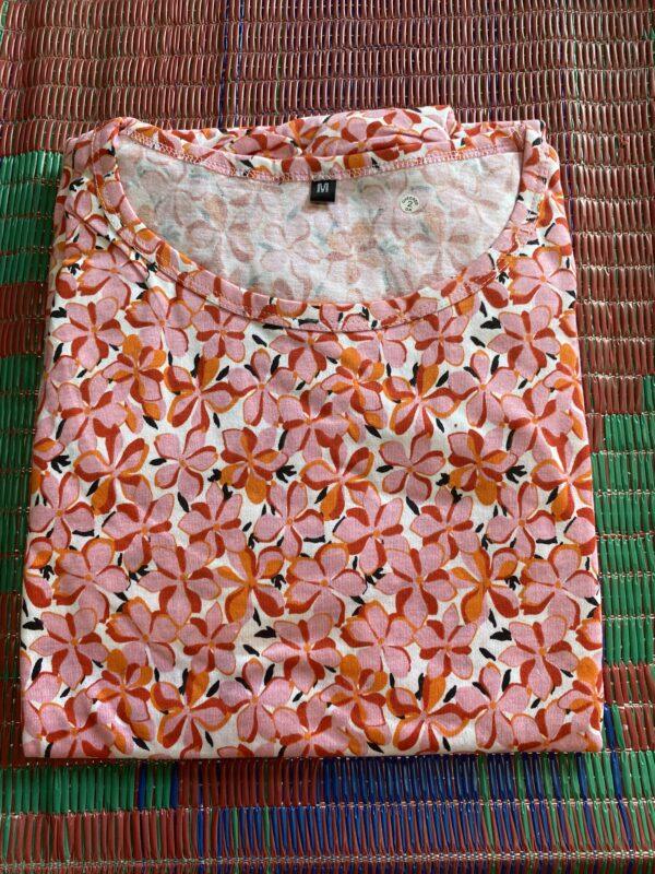 White base floral maxi 47 inches