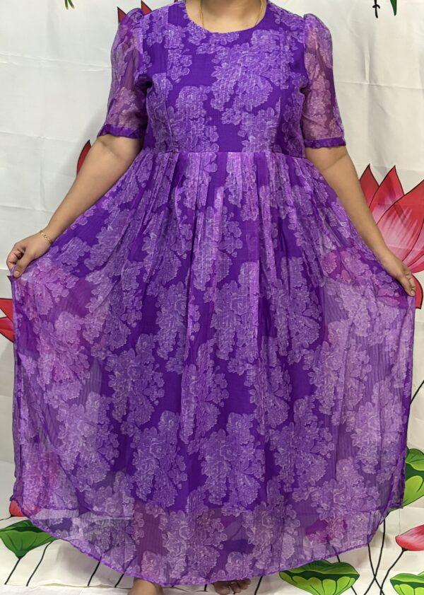 Purple full lengthMaternity Kurti