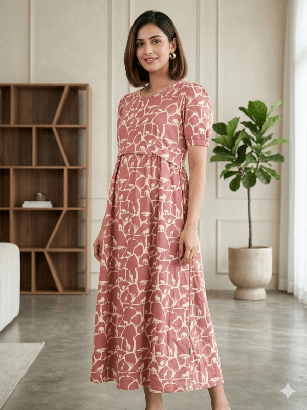 Brown animal pattern full length-52inches