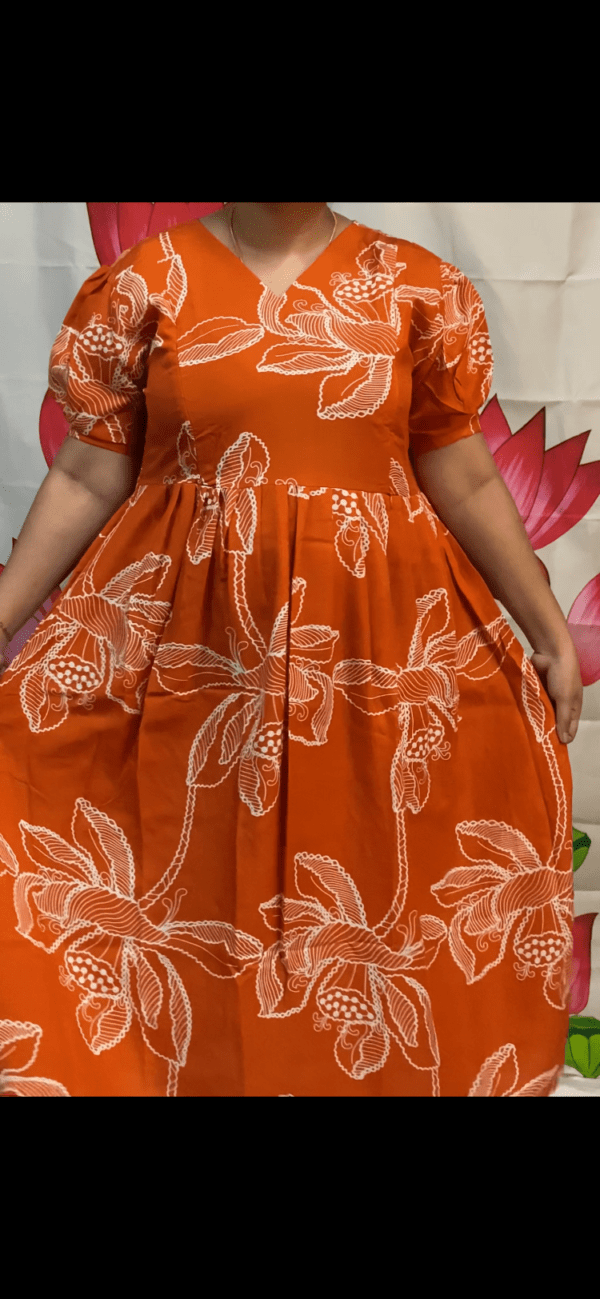 Orange Maternity Kurti