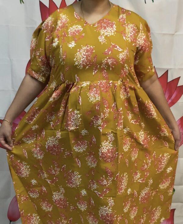 Yellow Maternity Kurti