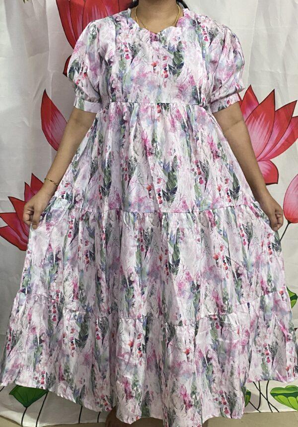Pink floral Maternity Kurti