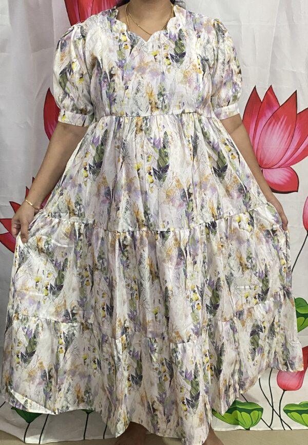 Yellow floral Maternity Kurti