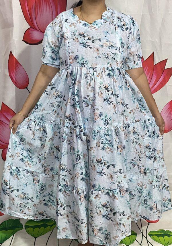 Blue floral Maternity Kurti